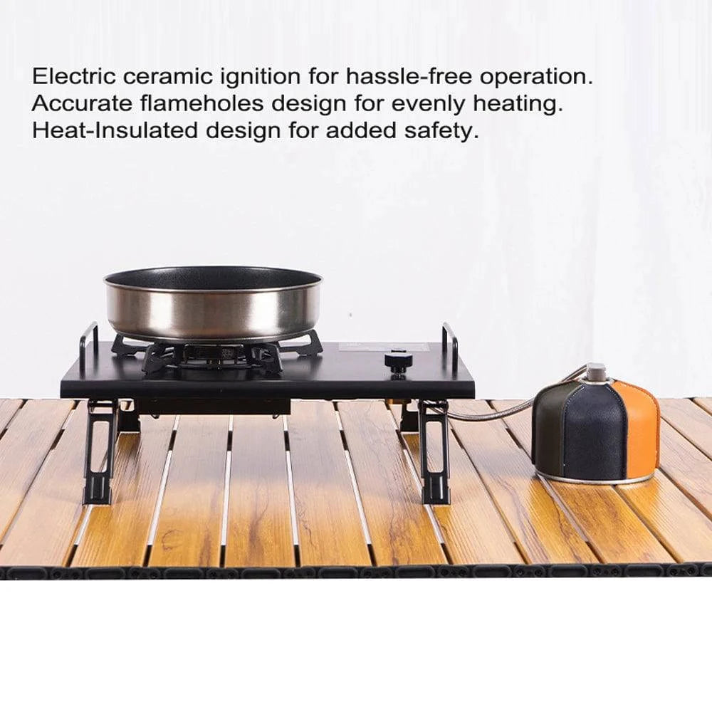 Noble Temperament 4000W High Power Embeddable Stoves Outdoor Folding Cartridge Stoves Camping Tabletop Furnace Portable Electronic Ignition Stoves Noble Temperament 4000W High Power Embeddable Stoves Outdoor Folding Cartridge Stoves Camping Tabletop Furnace Portable Electronic Ignition Stoves