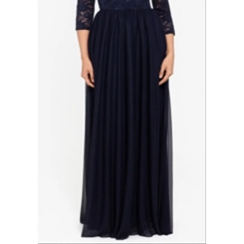 Printing decoration Betsy & Adam Women's Sequined Lace Floral 3/4 Sleeve Round Neck Full Length Dress Blue Size 8 Printing decoration Betsy & Adam Women's Sequined Lace Floral 3/4 Sleeve Round Neck Full Length Dress Blue Size 8