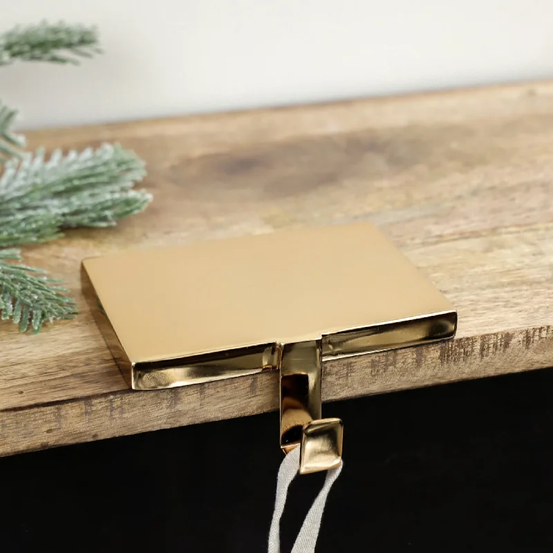 Elegant Style PDDIV23-005 6" Gold Stocking Holder