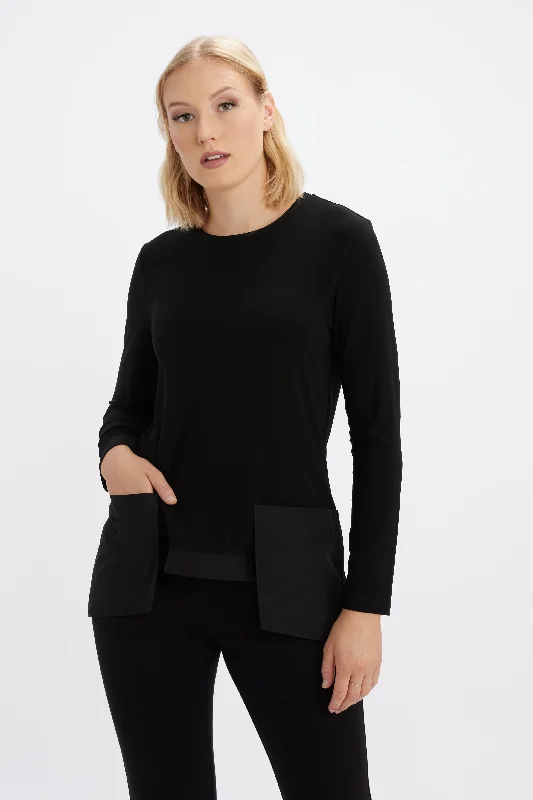 Street Sports Style Joseph Ribkoff, 234138 Front Pocket Top