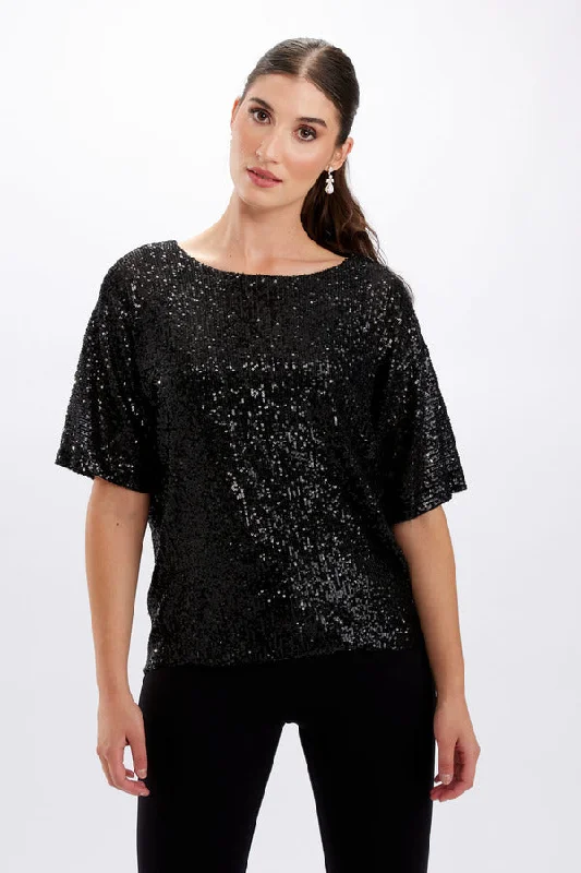 Comfortable Tops Joseph Ribkoff, 234216 Sequin Style Top