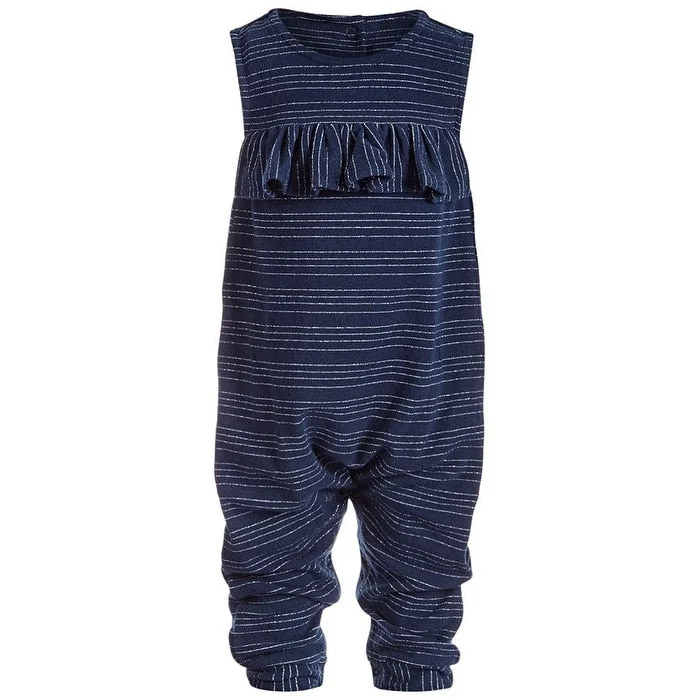 Street Fashion First Impression's Baby Girl's Metallic Striped Jumpsuit Blue Size 3-6MOS - 3-6 Months Street Fashion First Impression's Baby Girl's Metallic Striped Jumpsuit Blue Size 3-6MOS - 3-6 Months
