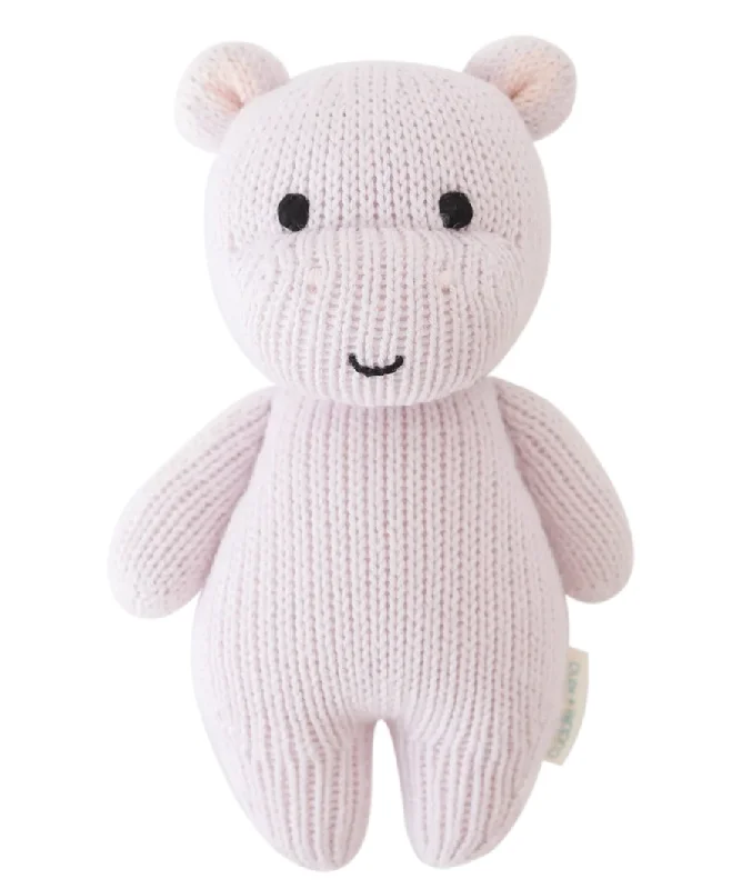 Knitted Design Cuddle + Kind Baby Hippo in Lavender