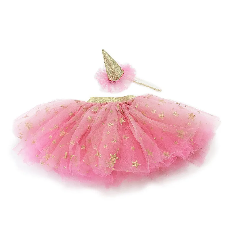 High-quality Design Mon Ami Tutu Skirt and Party Hat Dress-up Set