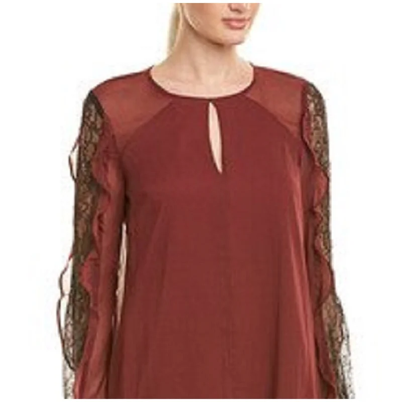 Affordable selection Bcbgeneration Women's Ruffled Lace Cocktail Dress Red Size X-Small Affordable selection Bcbgeneration Women's Ruffled Lace Cocktail Dress Red Size X-Small
