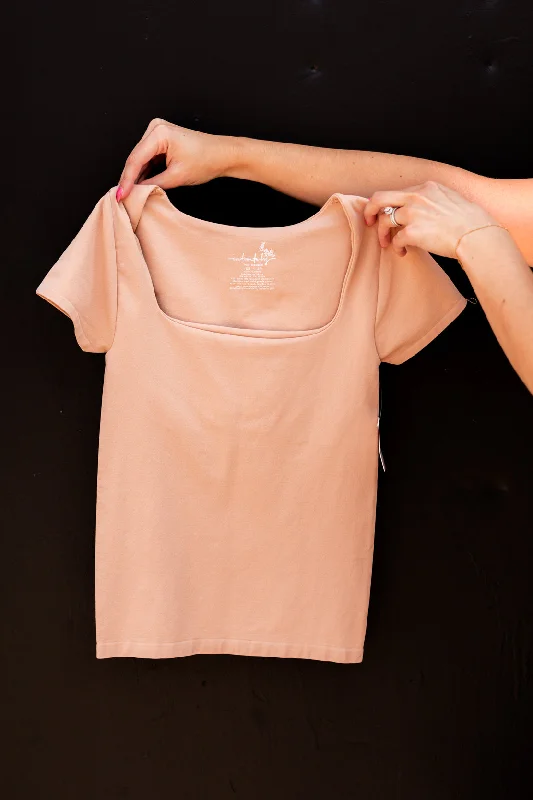 High Street Series Clean Lines Sunfade Baby Tee | Tuscany