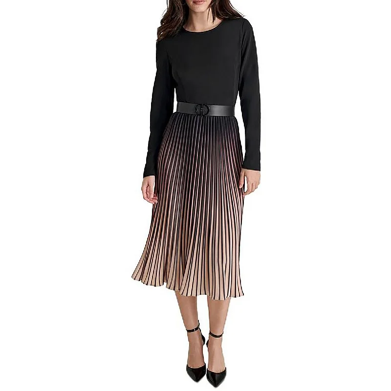 Multifunctional Style DKNY Womens Ombre Midi Cocktail And Party Dress
