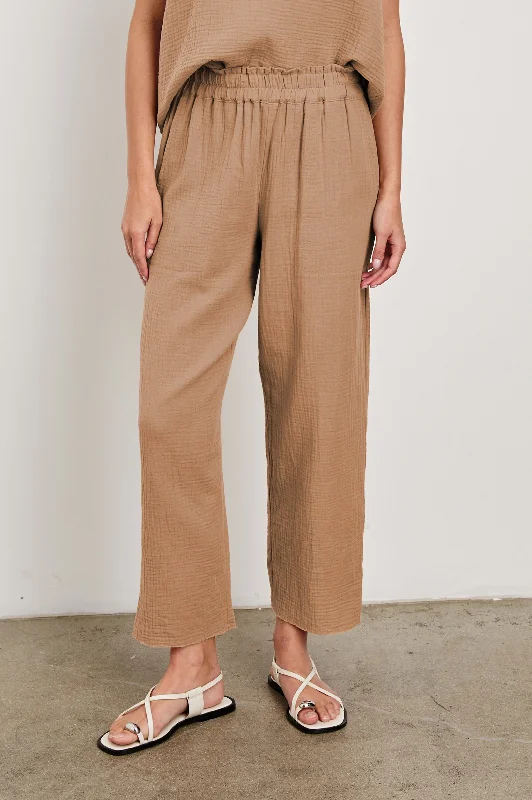 Avant-garde trend LEON CROP PANT - TAUPE