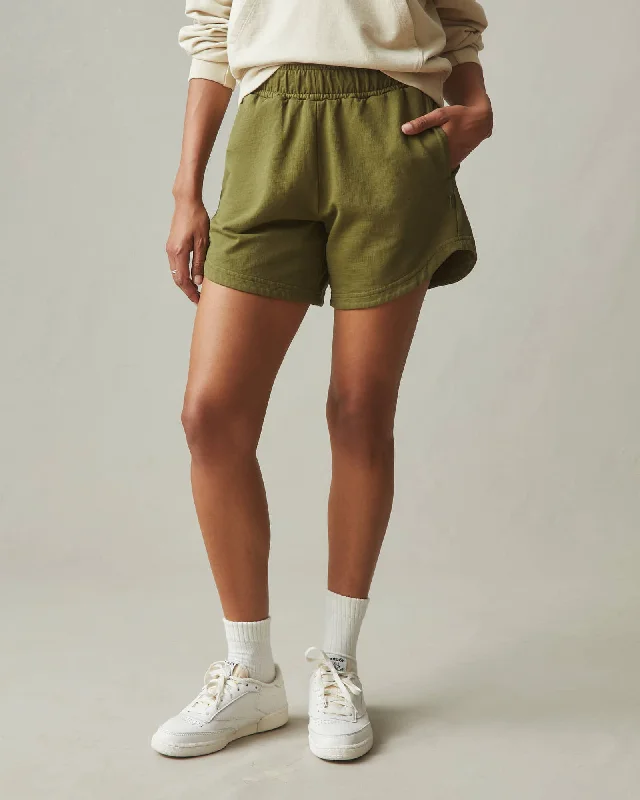 Comfortable Fashion Curved Hem Short - Capulet Olive