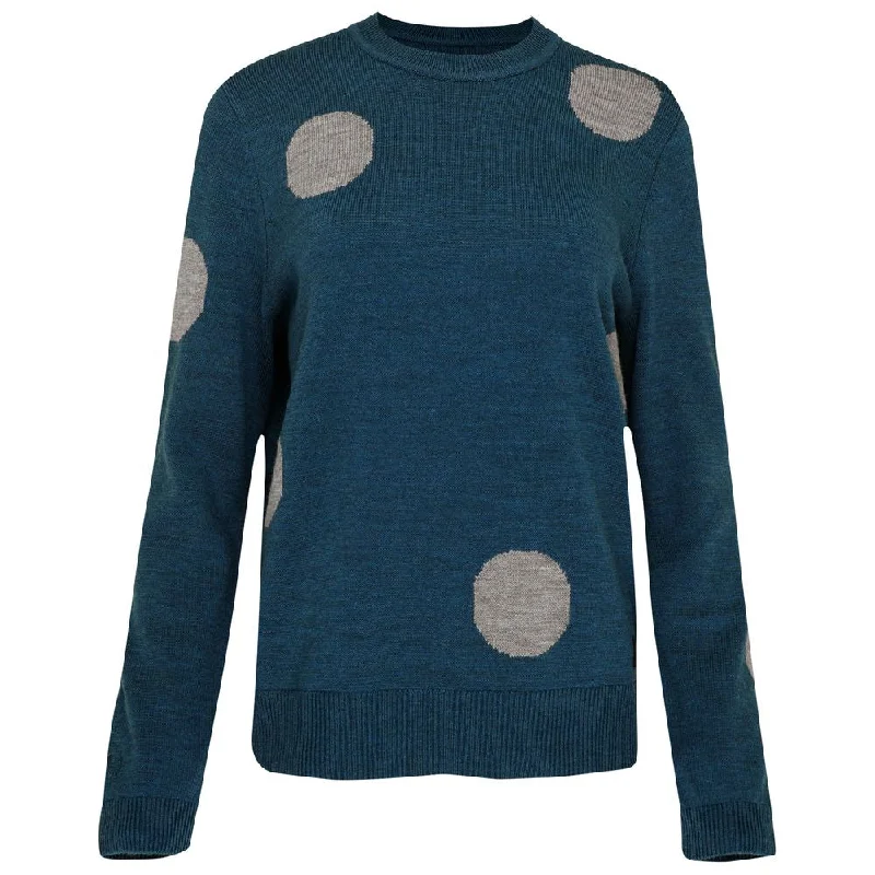 Goddess Outfit Womens Polka Dot Sweater (Petrol/Charcoal)