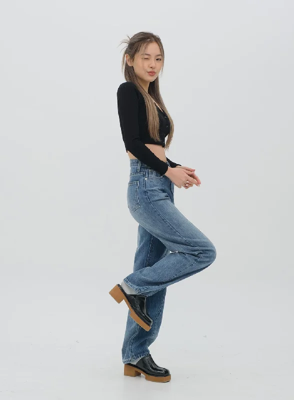 Short Design Colorblock Two Tone pants F28