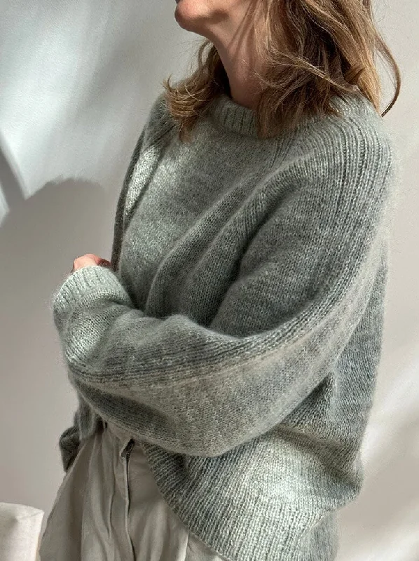 Lounge Chic Lane Loop sweater by Other Loops, No 20 + Silk mohair yarn kit (ex pattern)