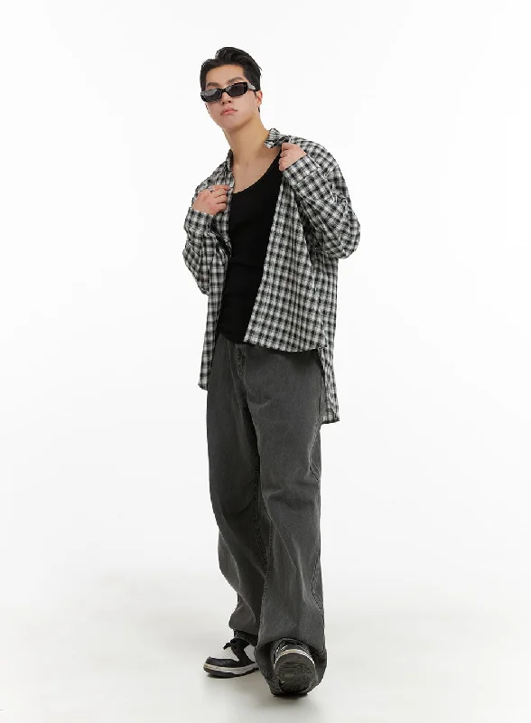 Youthful Style Men's Classic Baggy Fit Jeans IA401