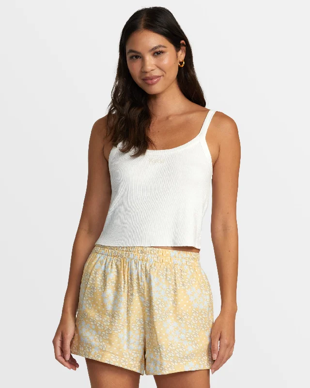 American Style Sawyer Elastic Waist Shorts - Sahara Sun