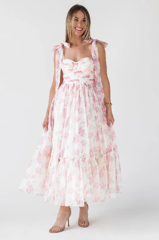 Sweet Girl Sweet Serenade Blush Floral Maxi Dress