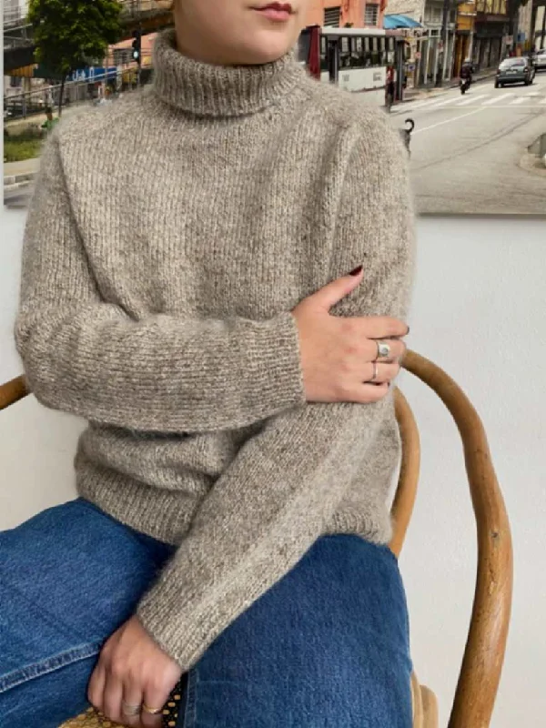Comfortable Tops Ella sweater, No 20 + Silk mohair knitting kit