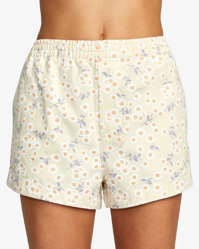 Retro Literary Style Cotton Sawyer Shorts - Afterglow