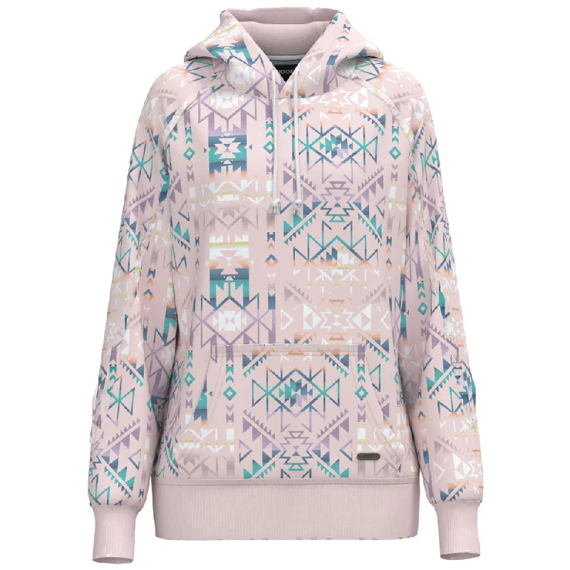 Versatile Style Hooey Ladies Hoody Pink w/ Aztec