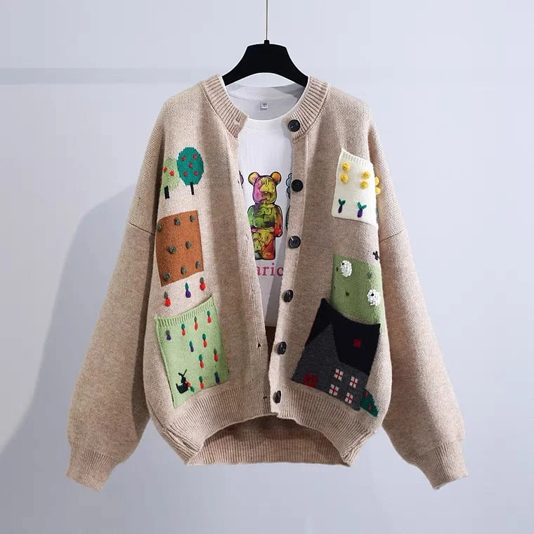 Goddess Style Vintage, turtleneck cardigan, Autumn/winter, new, loose, lazy style, student sweater coat  1400