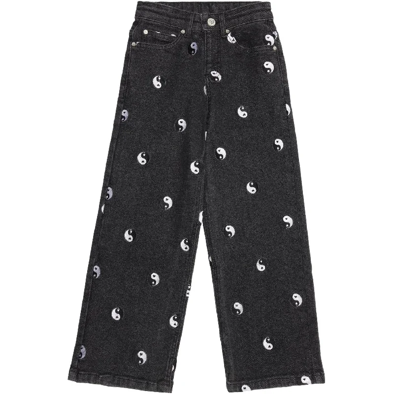 Knowledge And Elegance The New Black Denim Wash Lykke Wide Jeans