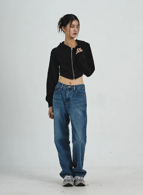 Soft Textures Wide Leg Jeans CD02