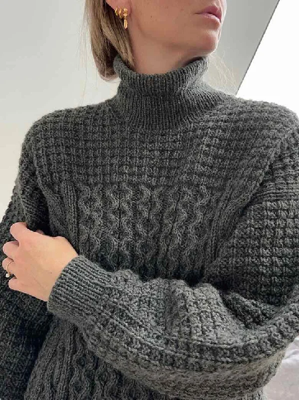 Easygoing Style Waffle Loop sweater by Other Loops, No 16 + silk mohair yarn kit (ex pattern)