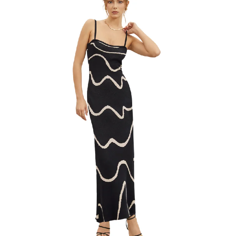 Cool Style Women's Sexy Striped Knitted Dress