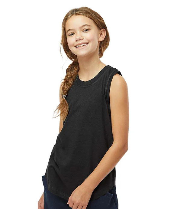 Soft Comfort 2692 - LAT Youth Relaxed Tank Top | Black