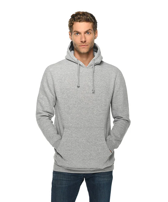 Single item design LS19001 - Lane Seven Unisex Heavyweight Pullover Hooded Sweatshirt | Heather Grey