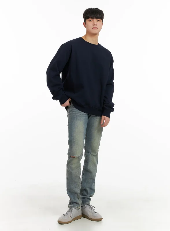 Body Design Men's Ripped Straight Jeans IA402