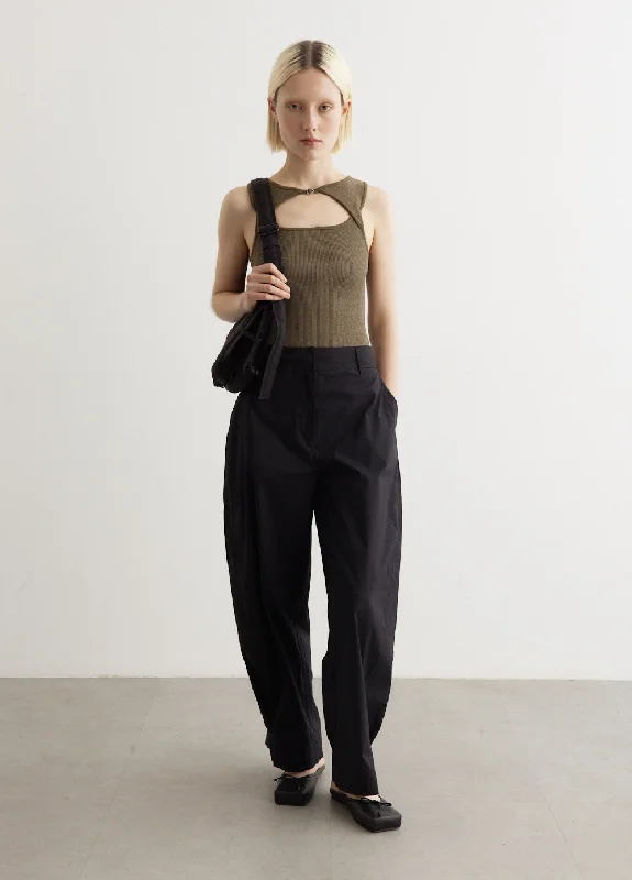 Avant-garde Design Pathway Barrel Leg Pants