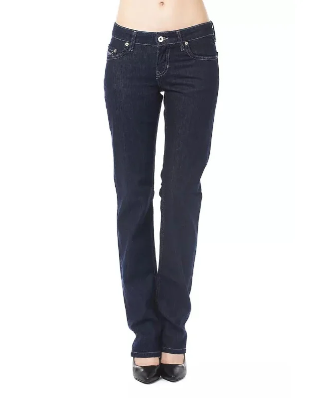 Double-sided Wear Ungaro Fever Women's Blue Cotton Jeans & Pant - W30 US