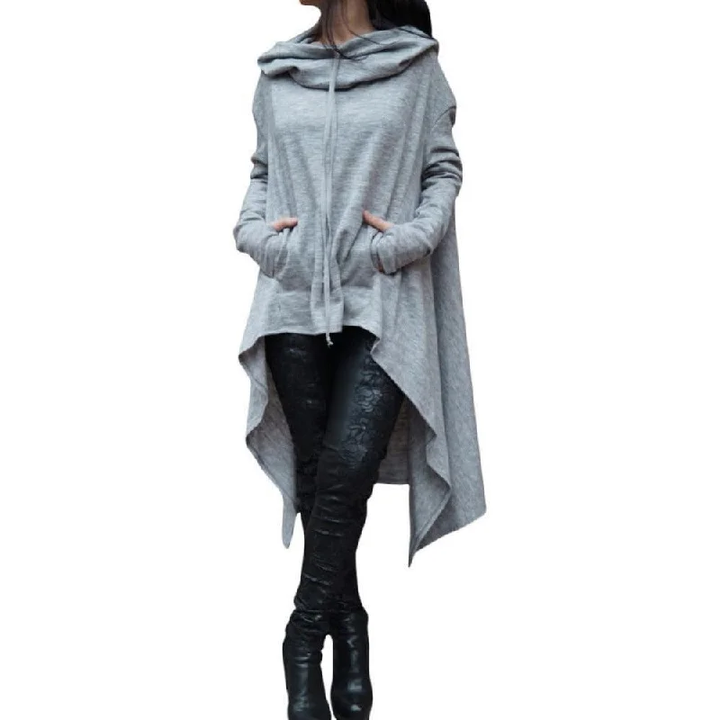 Artistic Temperament Cloak Style Pullover Hoodie