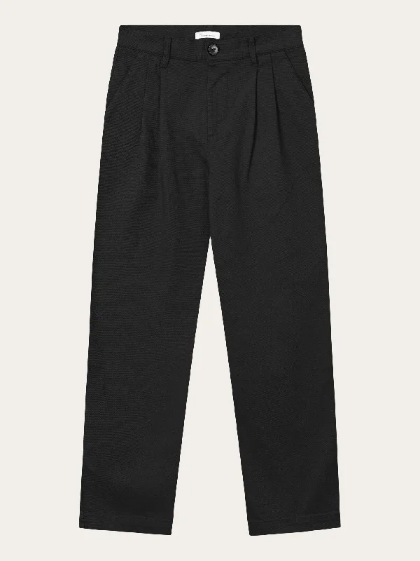 Autumn Selection POSEY wide high-rise twill pants - Black Jet
