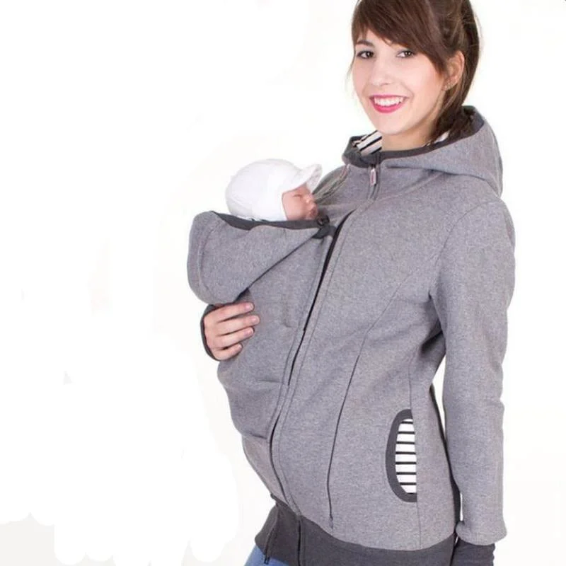 Luxe Comfort Mother's Winter Kangaroo Pouch Hoodie