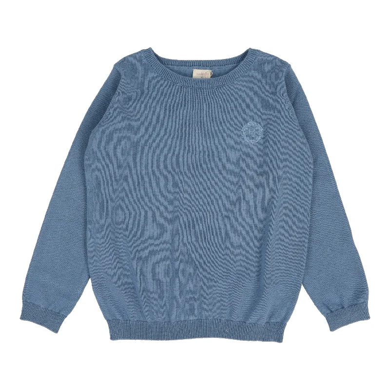 Effortless Dressing ANALOGIE BY LIL LEGS BRIGHT BLUE BOY CREWNECK SWEATER LONG SLEEVE