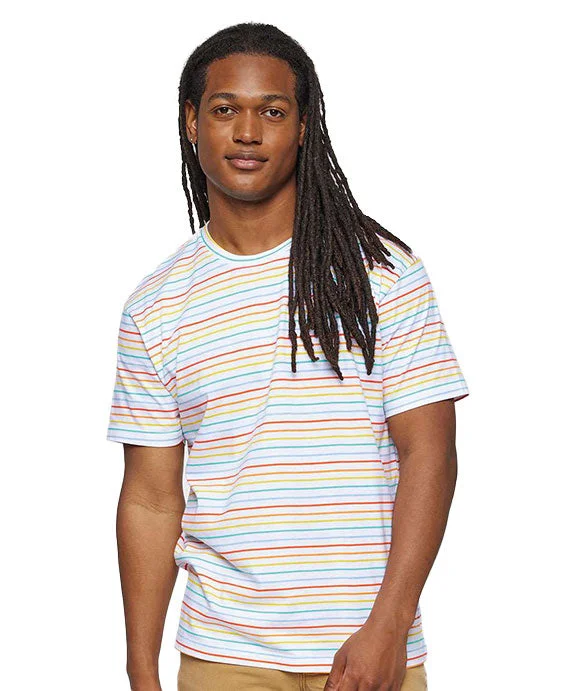 Comfy Chic 6901 - LAT Fine Jersey T-Shirt | Rainbow Stripe