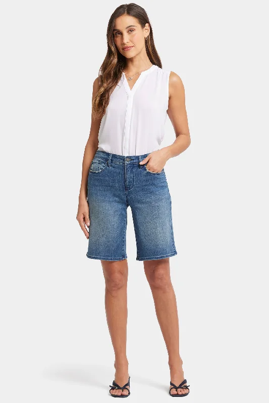 Dessert Matching Lilly Boyfriend Denim Shorts - Cascade Wave