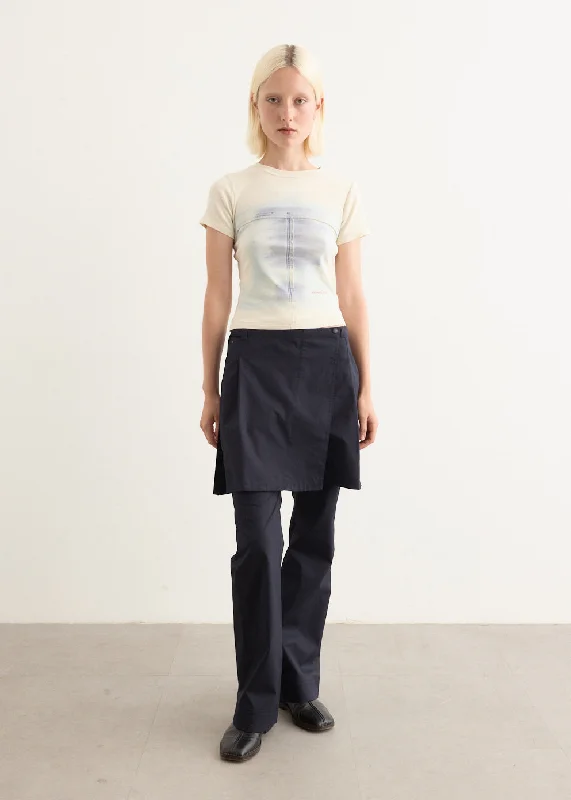 Soft Fashion New Layered Wrap Skirt Pants