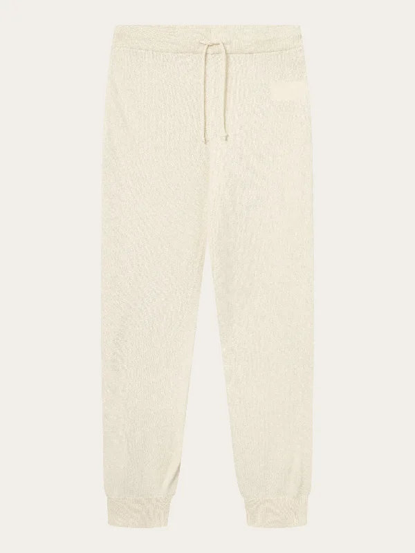 Carefree JADE hybrid knitted jog pants - Buttercream