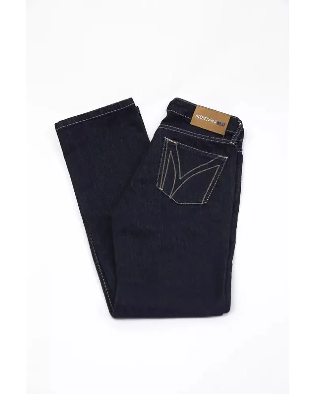 Spiritual Vitality Montana Blu Women's Blue Cotton Jeans & Pant - W26 US