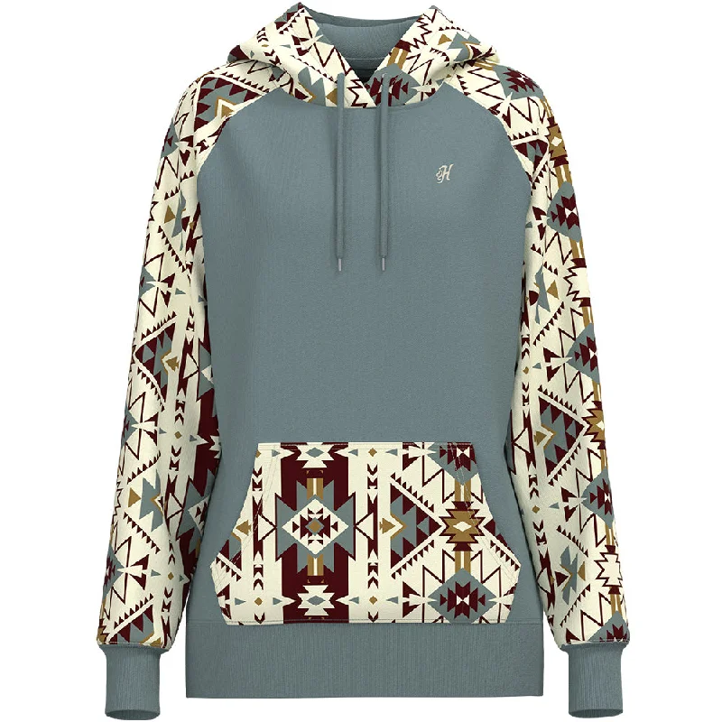 Fresh Comfort "Legendary Hoody" Blue/ Cream w/Aztec
