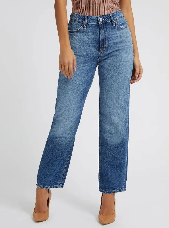 Urban Chic Eco High-Rise Hollywood Relaxed Denim Jeans In The Challenge