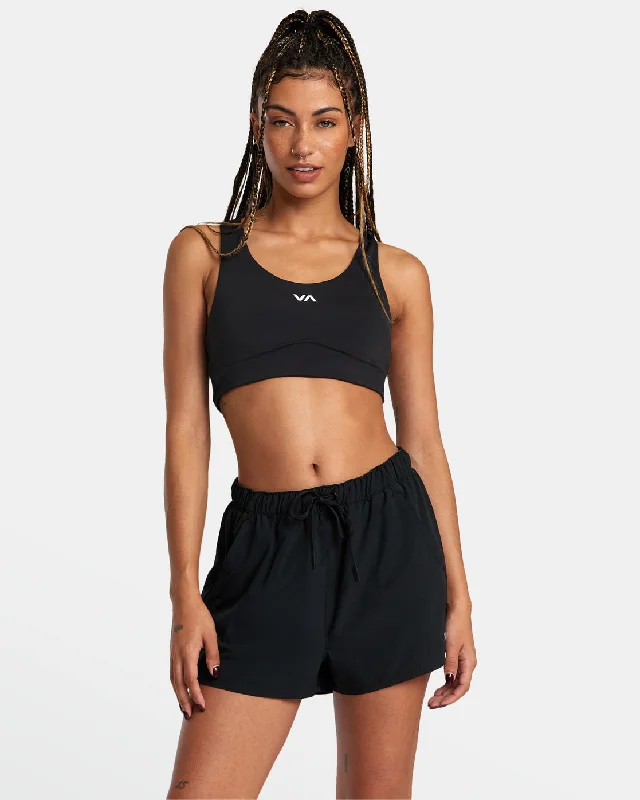 Sports Style VA Essential Mid-Rise Yogger X Technical Training Shorts - Black