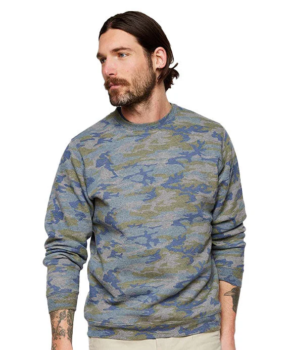 Breathable Design 6925 - LAT Unisex Elevated Fleece Sweatshirt | Vintage Camo