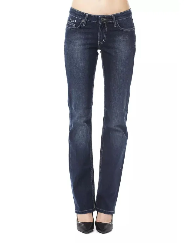 Elegant And Simple Ungaro Fever Women's Blue Cotton Jeans & Pant - W28 US