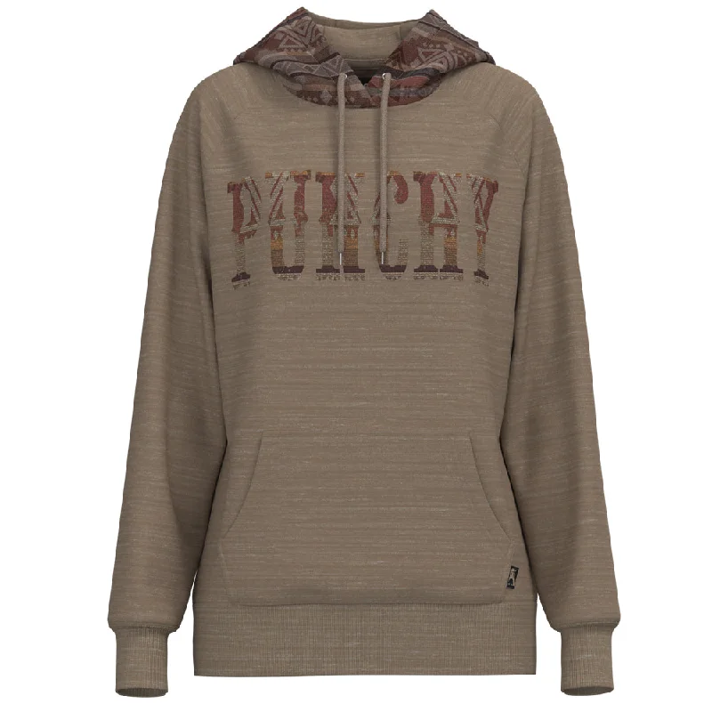 Independent design "Punchy" Tan w/ Multi Color Logo Hoody