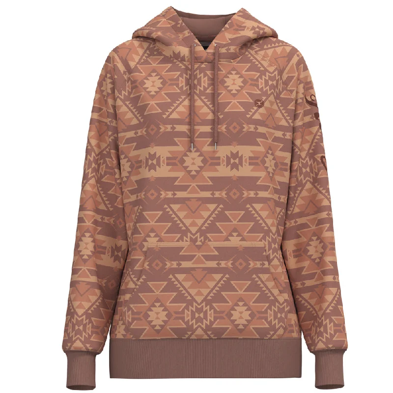 Avant-garde trend "Telluride" Pink/Tan w/ Aztec Hoody