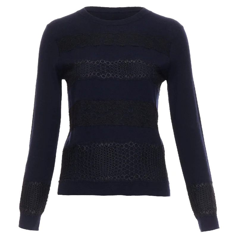 Carefree Style Giambattista Valli Cashmere Mix Lace Sweater