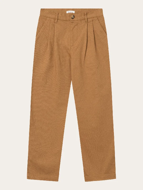 Personalized Clothing POSEY wide high-rise twill pants - Brown Sugar